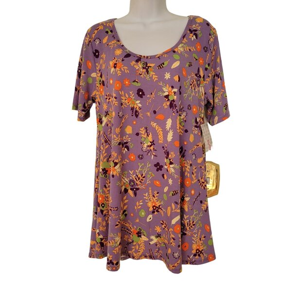 5 LuLaRoe Fall Autumn Theme Multicolor Patterned T Shirts Bundle S Perfect Class - Picture 13 of 15